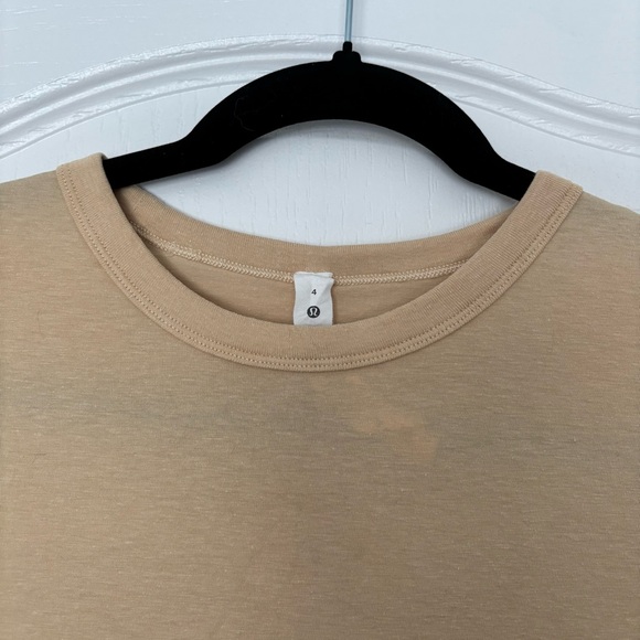 LULULEMON CLASSIC FIT COTTON BLEND TSHIRT *PROSECCO - Picture 4 of 8